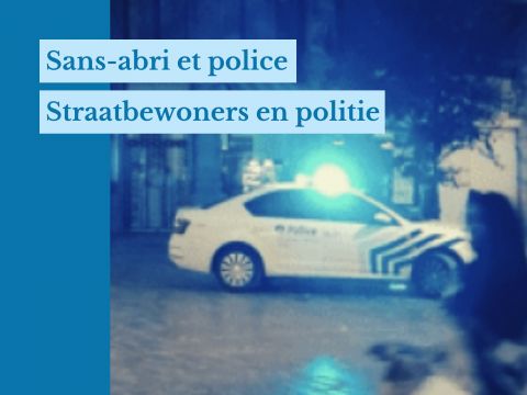 Politiewagen 's nachts 